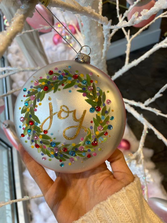 Joy Wreath Ornament