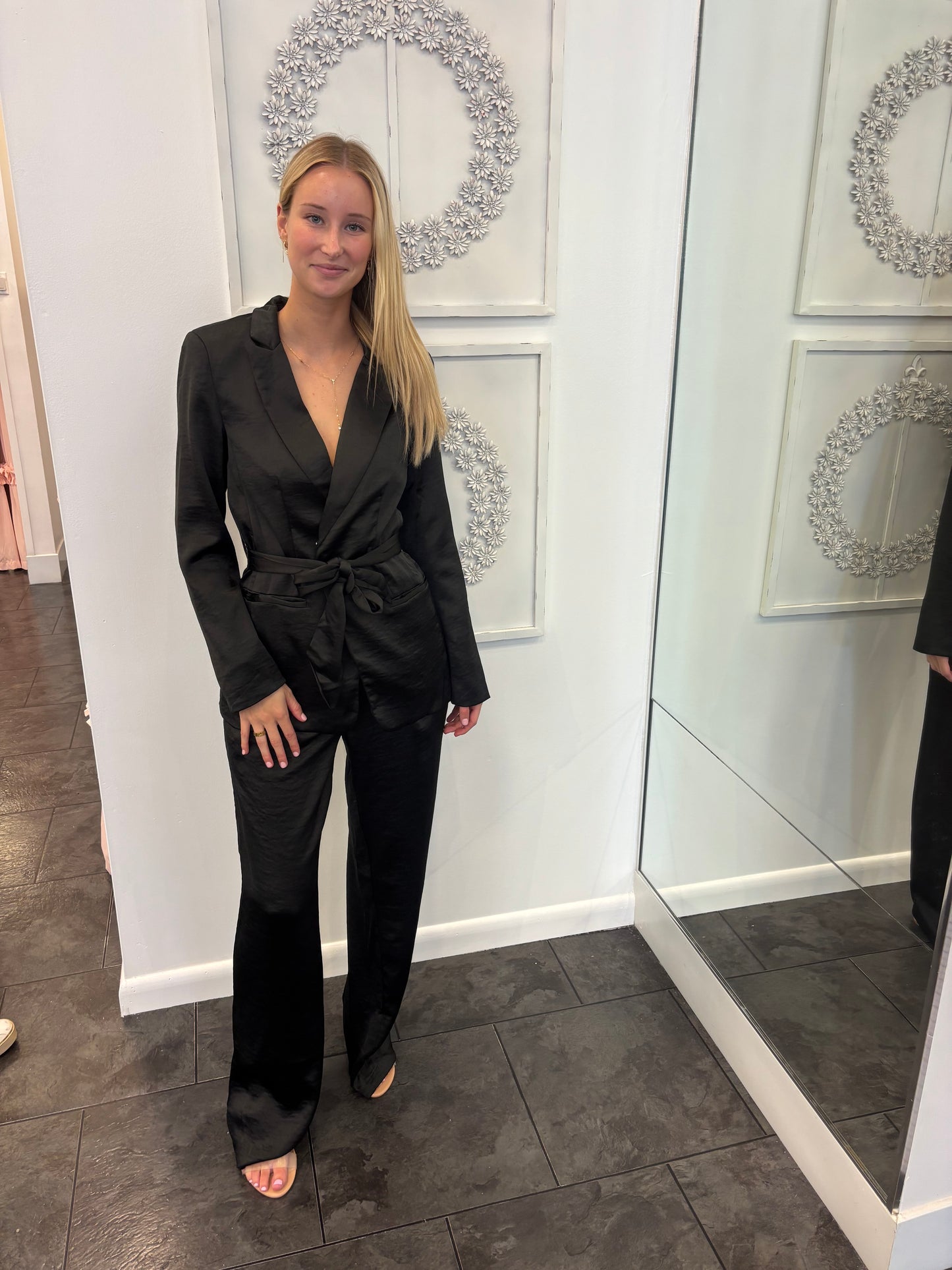 Black Silky Pant