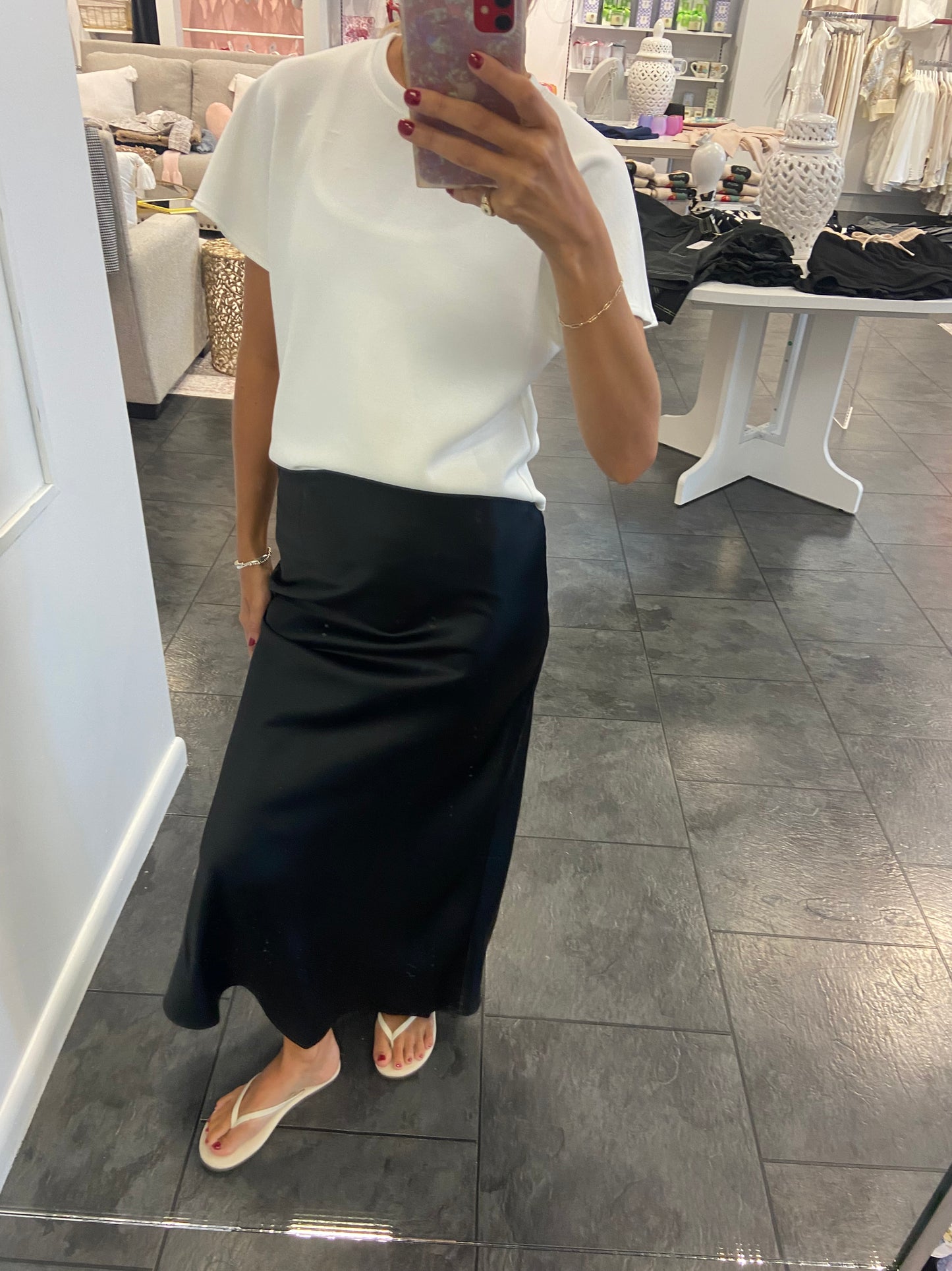 The Ava Black Maxi Skirt
