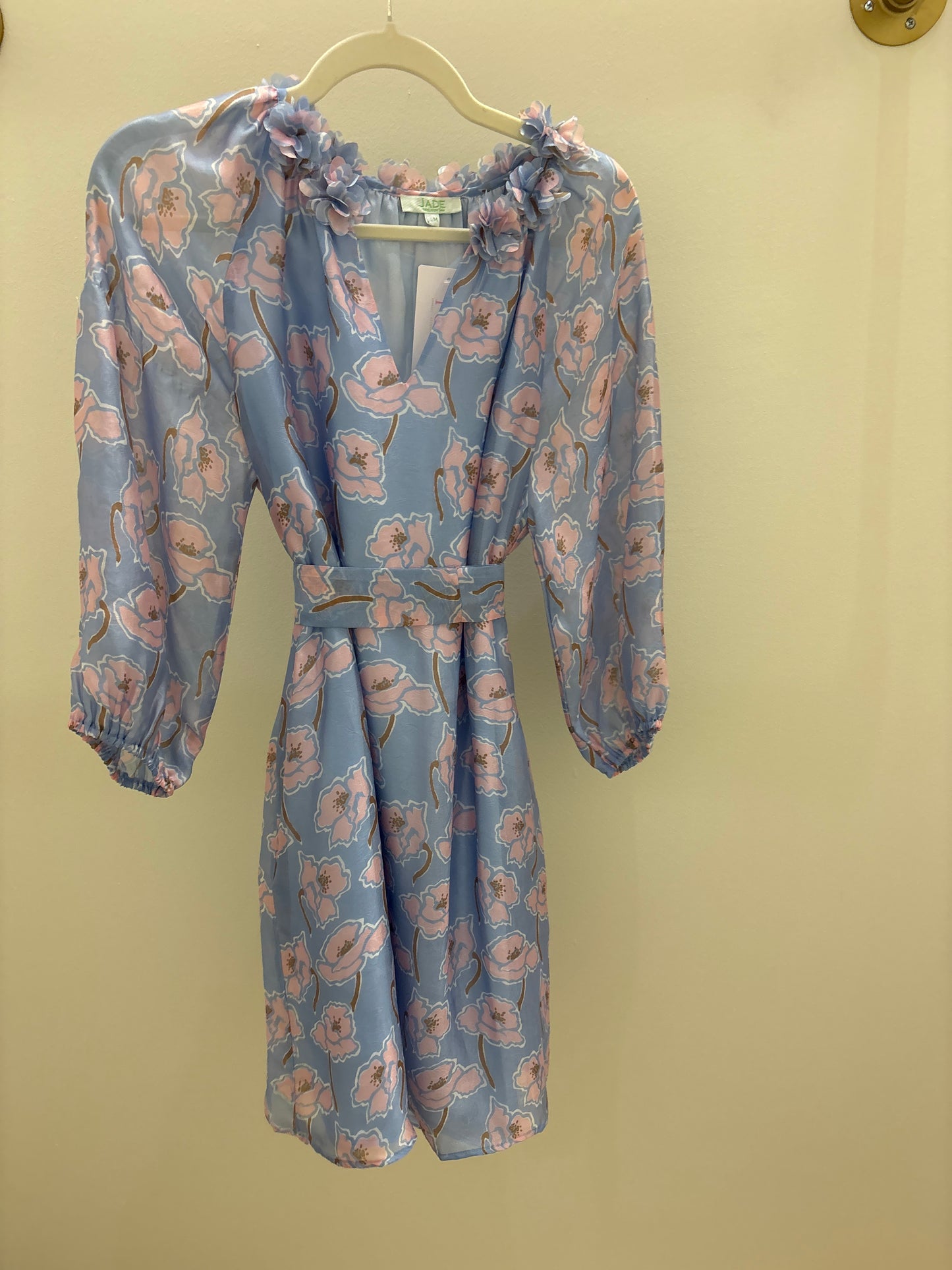 Poppy Sky Floral Peasant Dress