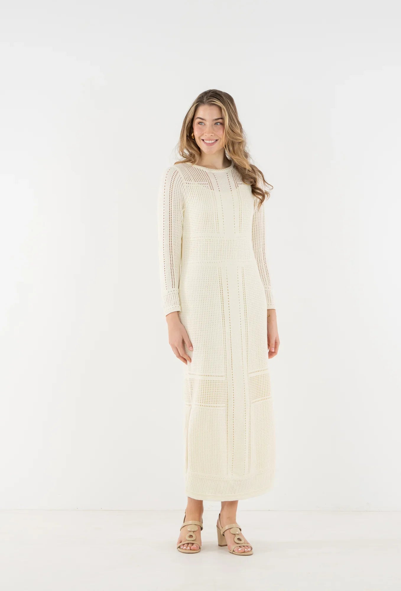 EMILY MCCARTHY Marbella Knit Dress - Sandshell