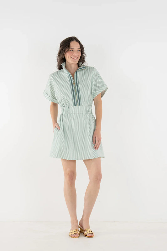 EMILY MCCARTHY Pullover Dress - Feldspar Stripe