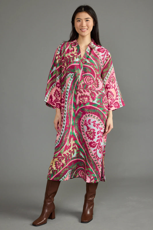 DOUBLE A Chianti Paisley Maxi Dress