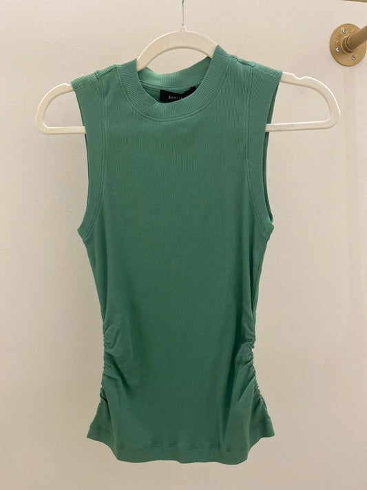 SANCTUARY Green Ribbed Tank