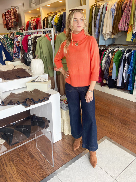 GRETCHEN SCOTT Coral Sorbet Sweater