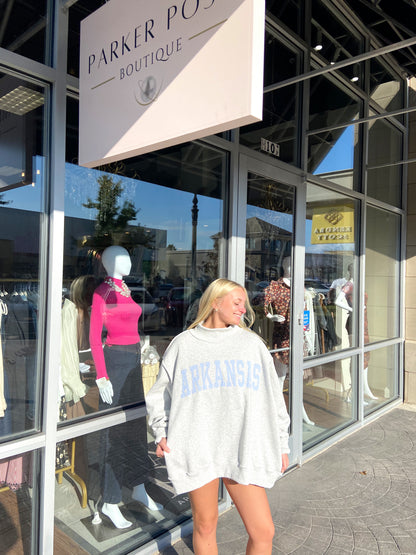 Arkansas Embroidered Applique Sweatshirt