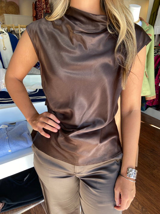 SANCTUARY Espresso Martini Nights With You Satin Shell