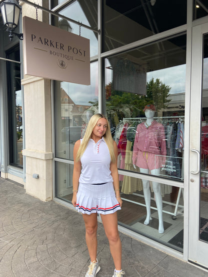 Smith & Quinn White, Navy, Red Grey Skort