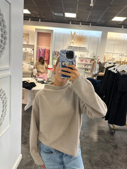 Heather Mocha Change of Pace Sweater