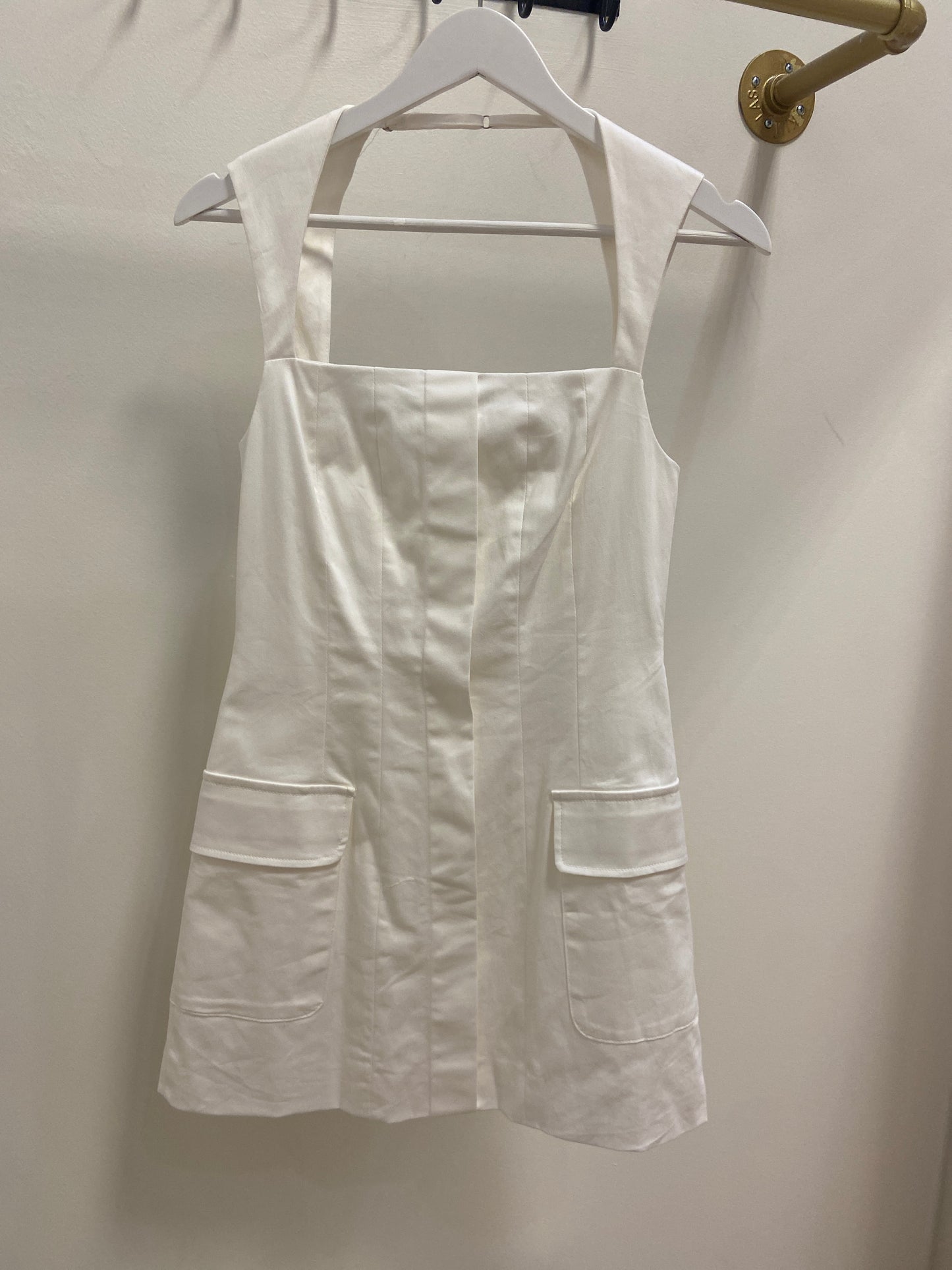 Kimberly White Sleeveless Mini Dress