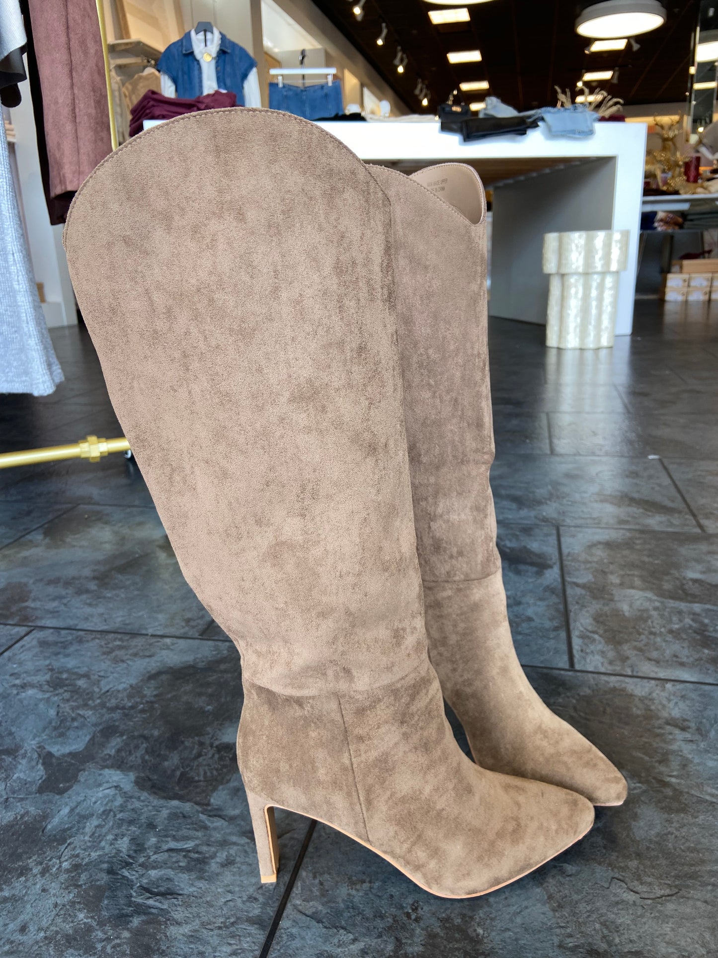 Brielle Chocolate Suede Boot