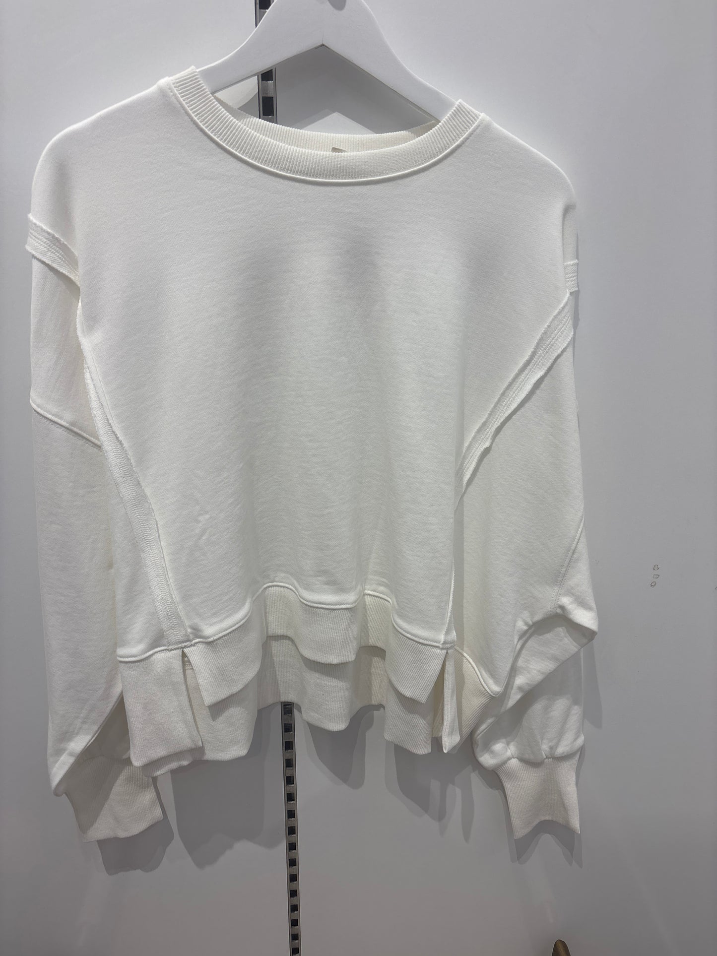 Jane Long Sleeve Sweatshirt - White