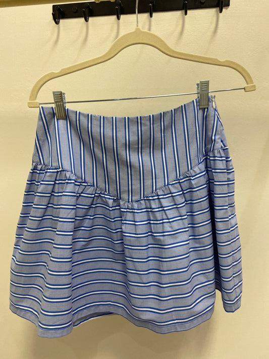 JOY JOY Blue Stripe A-line Mini Skort