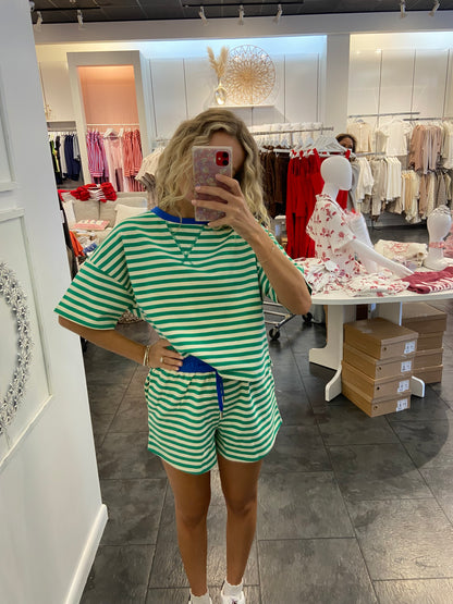 Warrior Striped Terry Lounge Set