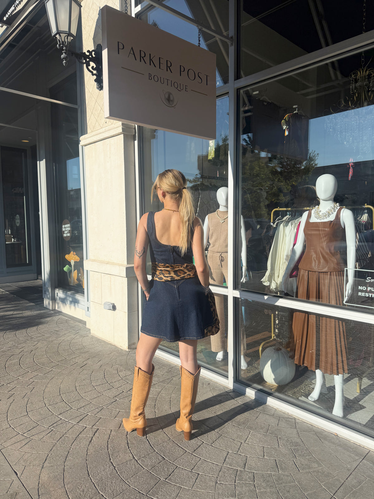SUNDAYS Dark Denim Mini Rae Dress