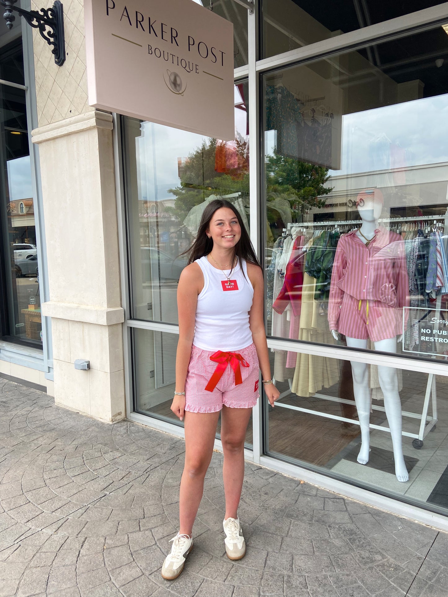 Game Day Ruffle and Ribbon Short