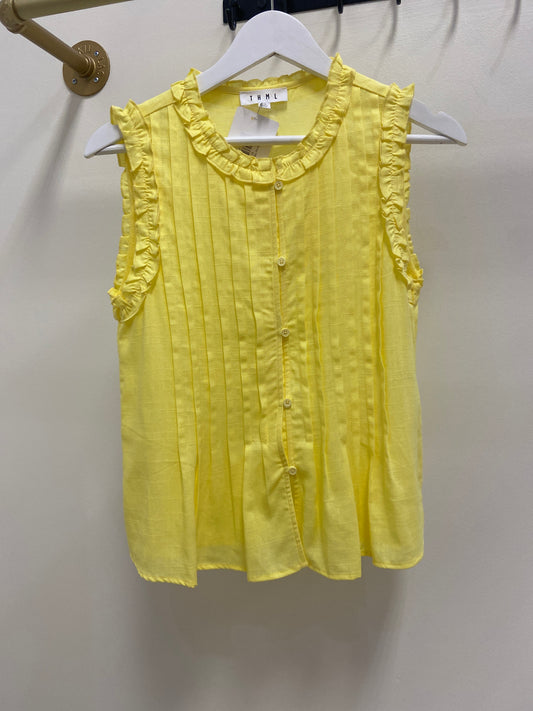 Marney Yellow Sleeveless Top