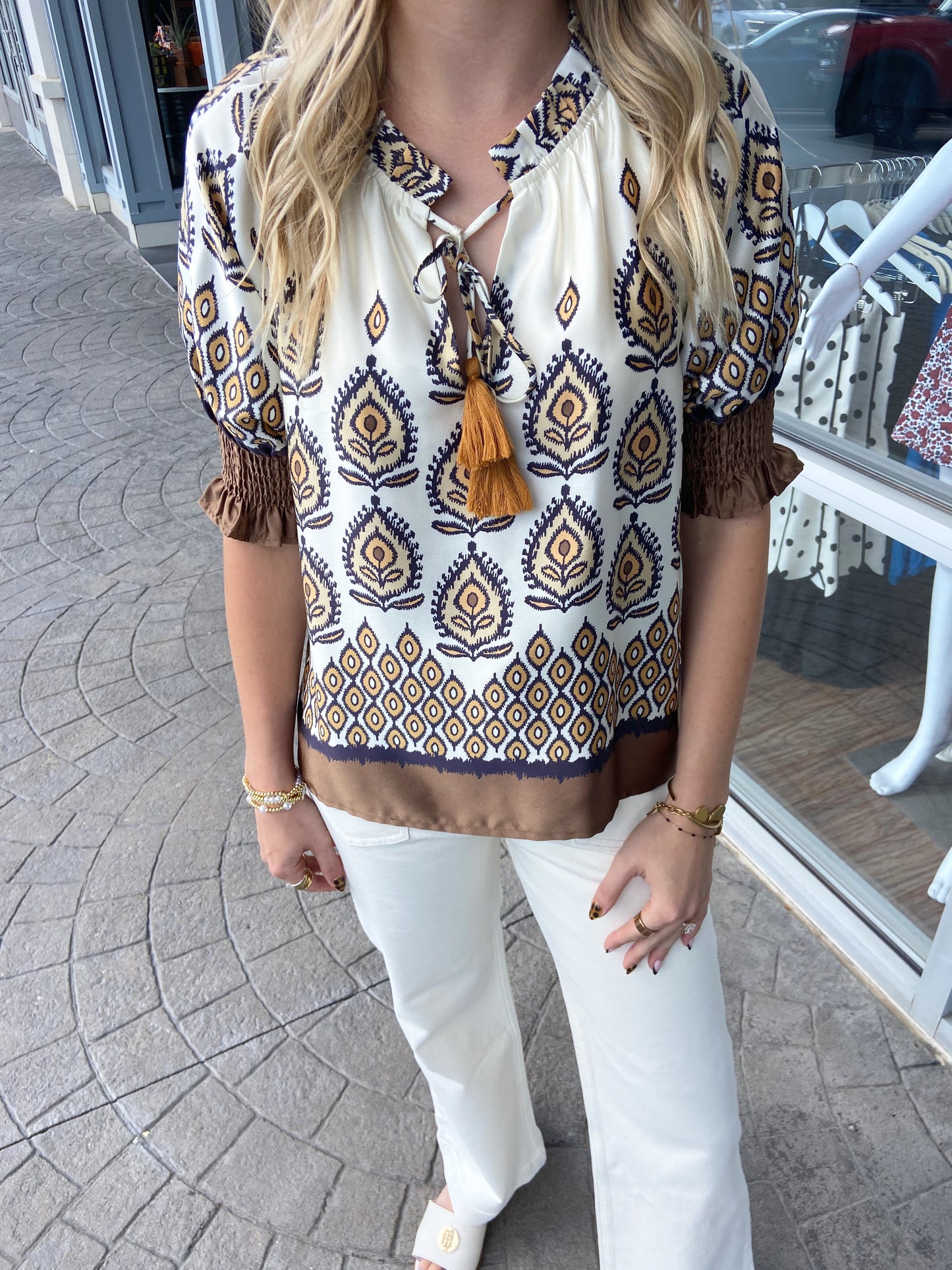 JOY JOY Desert Lotus Blouse