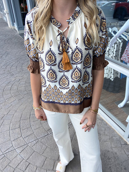 JOY JOY Desert Lotus Blouse