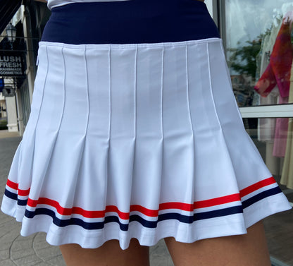 Smith & Quinn White, Navy, Red Grey Skort