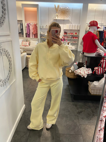 Lemon Half Zip Sweatshirt