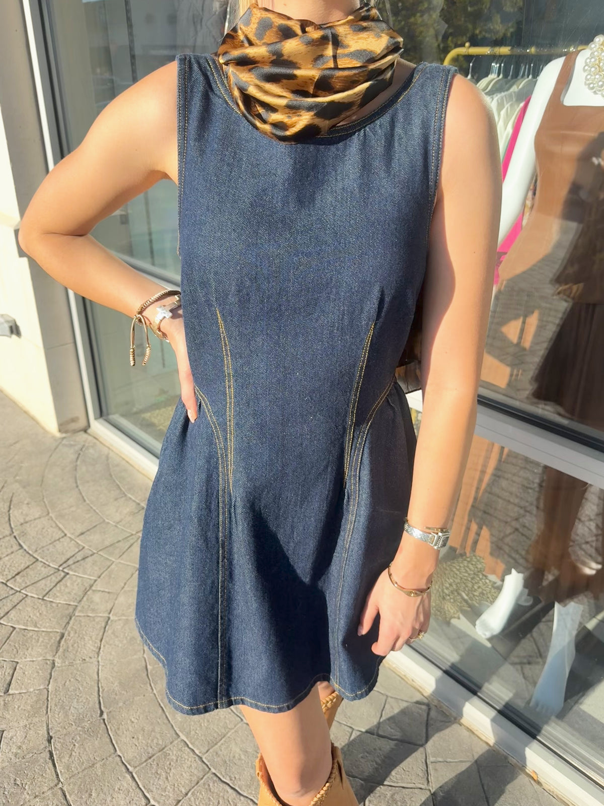 SUNDAYS Dark Denim Mini Rae Dress