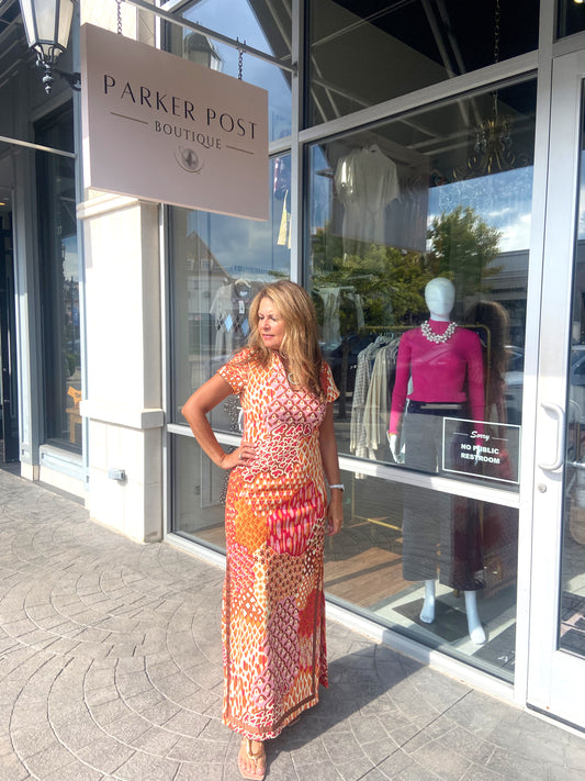 CK BRADLEY Popplet Autumn Tarpon Maxi Dress