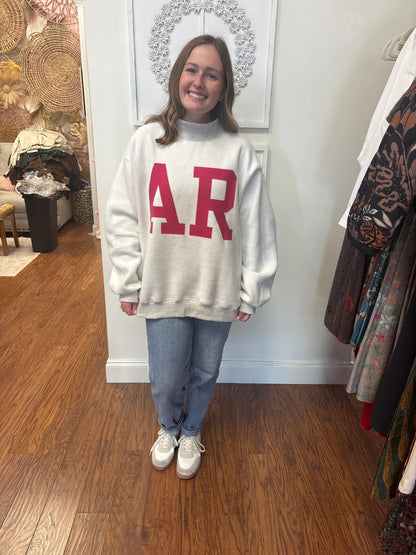 Grey Arkansas Reversible Sweatshirt
