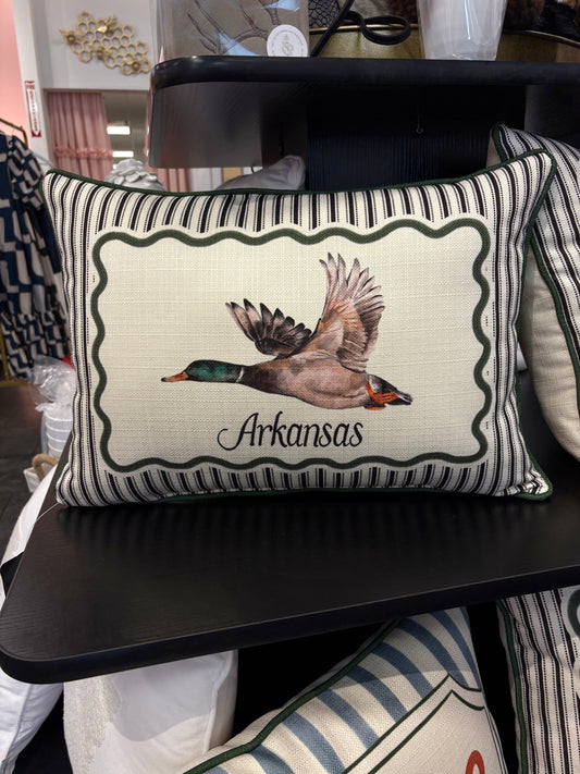 Arkansas Duck Pillow