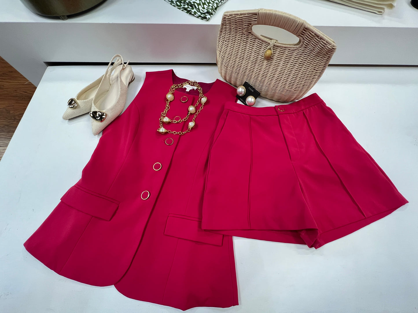 Caroline Vest and Shorts Set