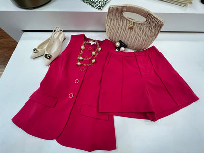 Caroline Vest and Shorts Set