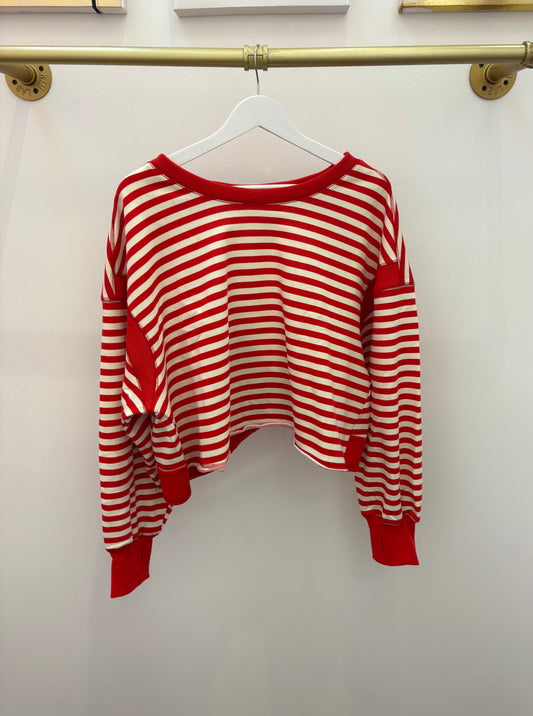 Work with me Top Red/Ivory