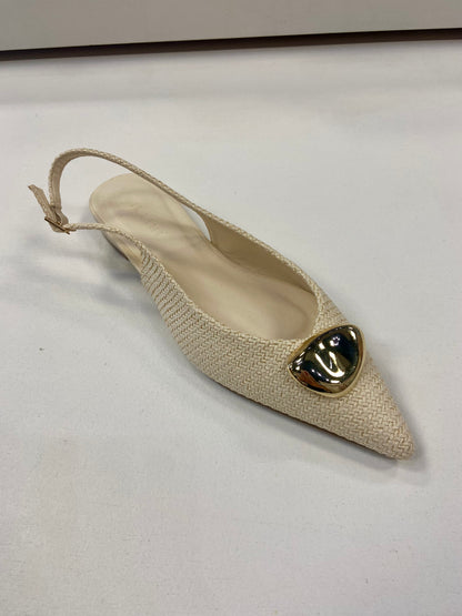BILLINI Marcello Cream Raffia Slide