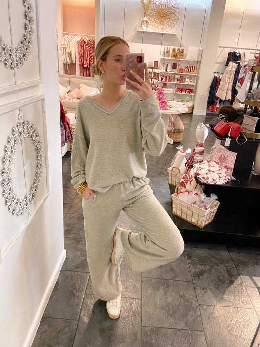 FALL in Love Brushed Jersey Pant Set