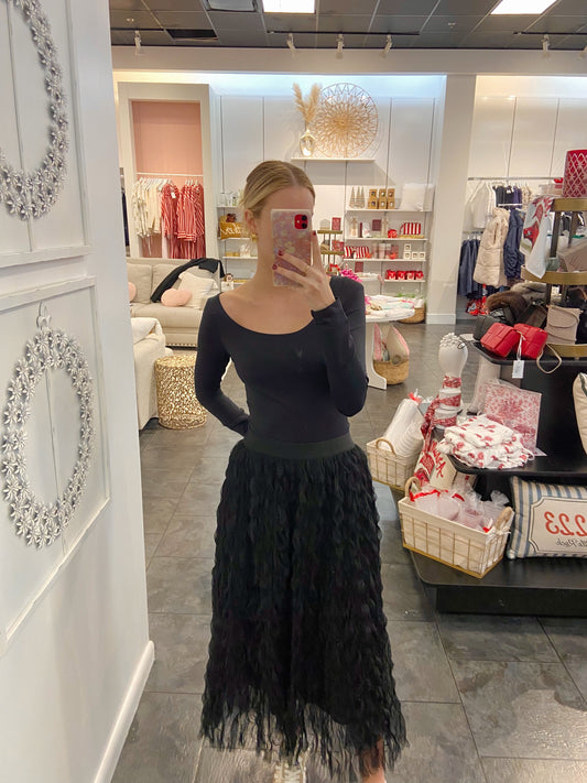 Wicked Chiffon Midi Skirt