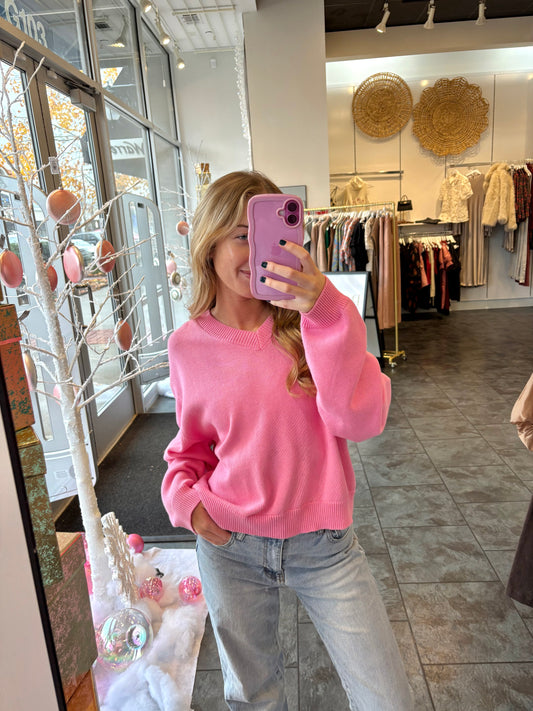 Sophie Pink Sweater