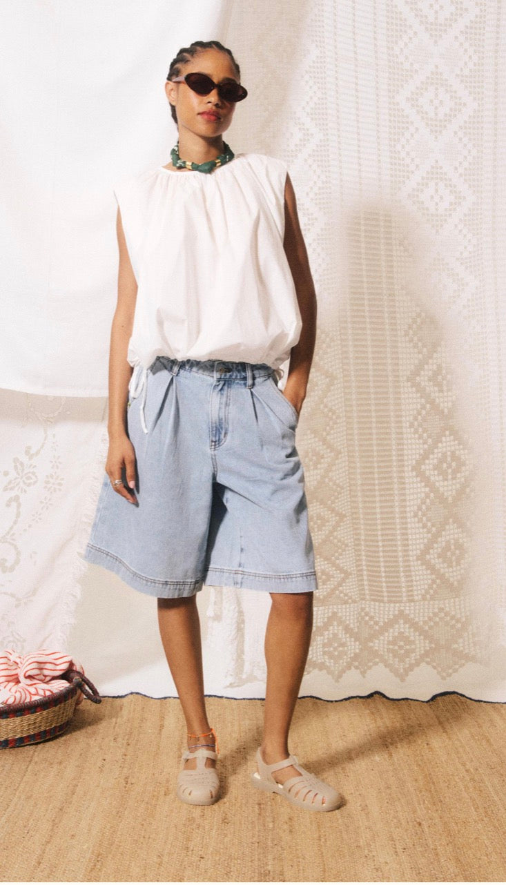 FRNCH Blanc Caloggero Top