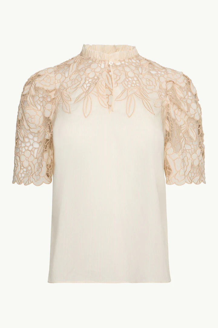 CABALLERO Cream Elaine Top