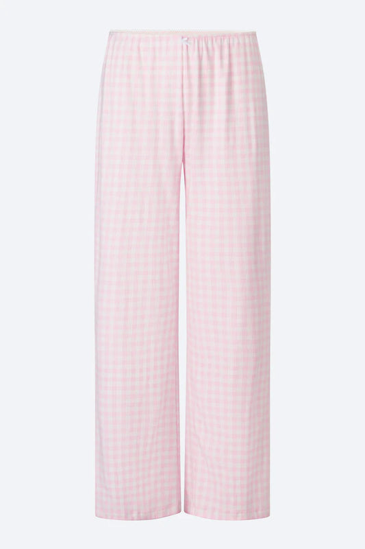 Olivia Pink Gingham Bottoms