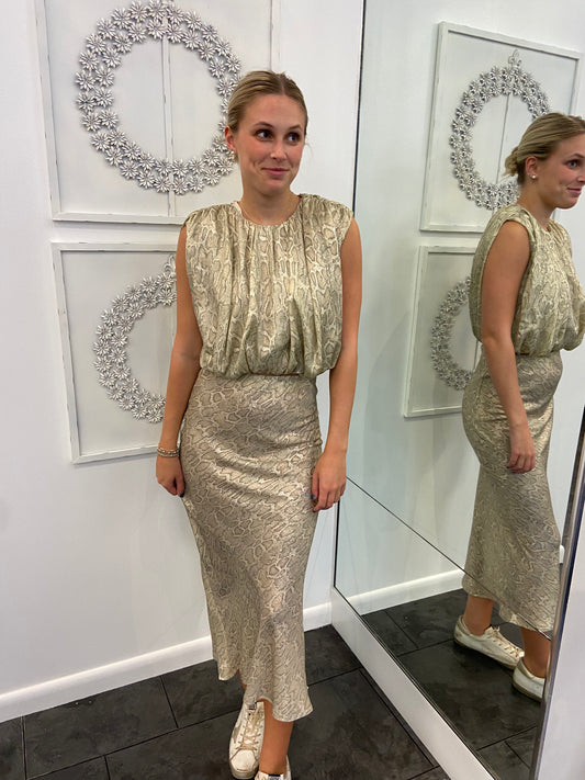Snake Print Skirt