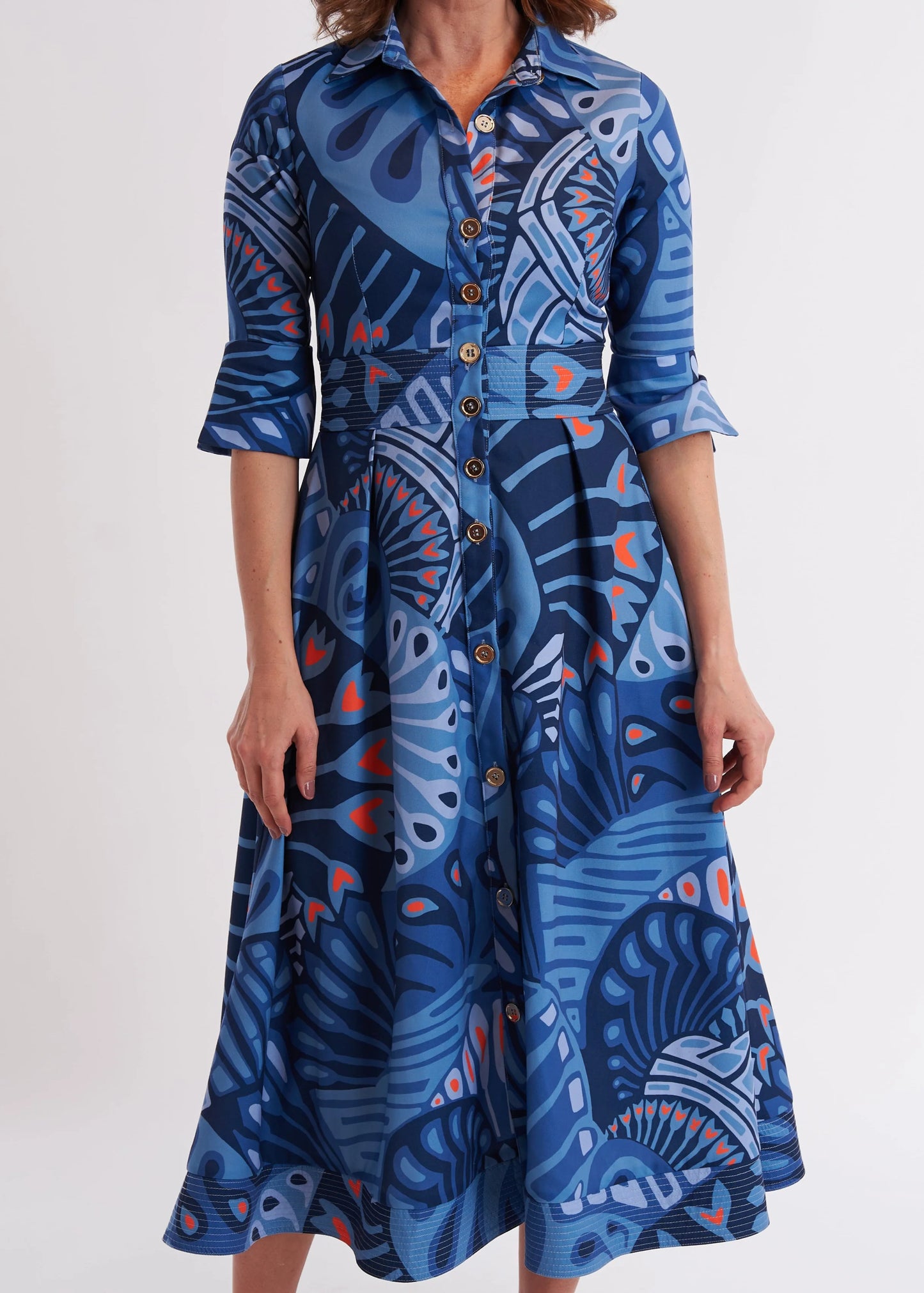 CK BRADLEY Monaco Dress - Paddle Ocean Fog