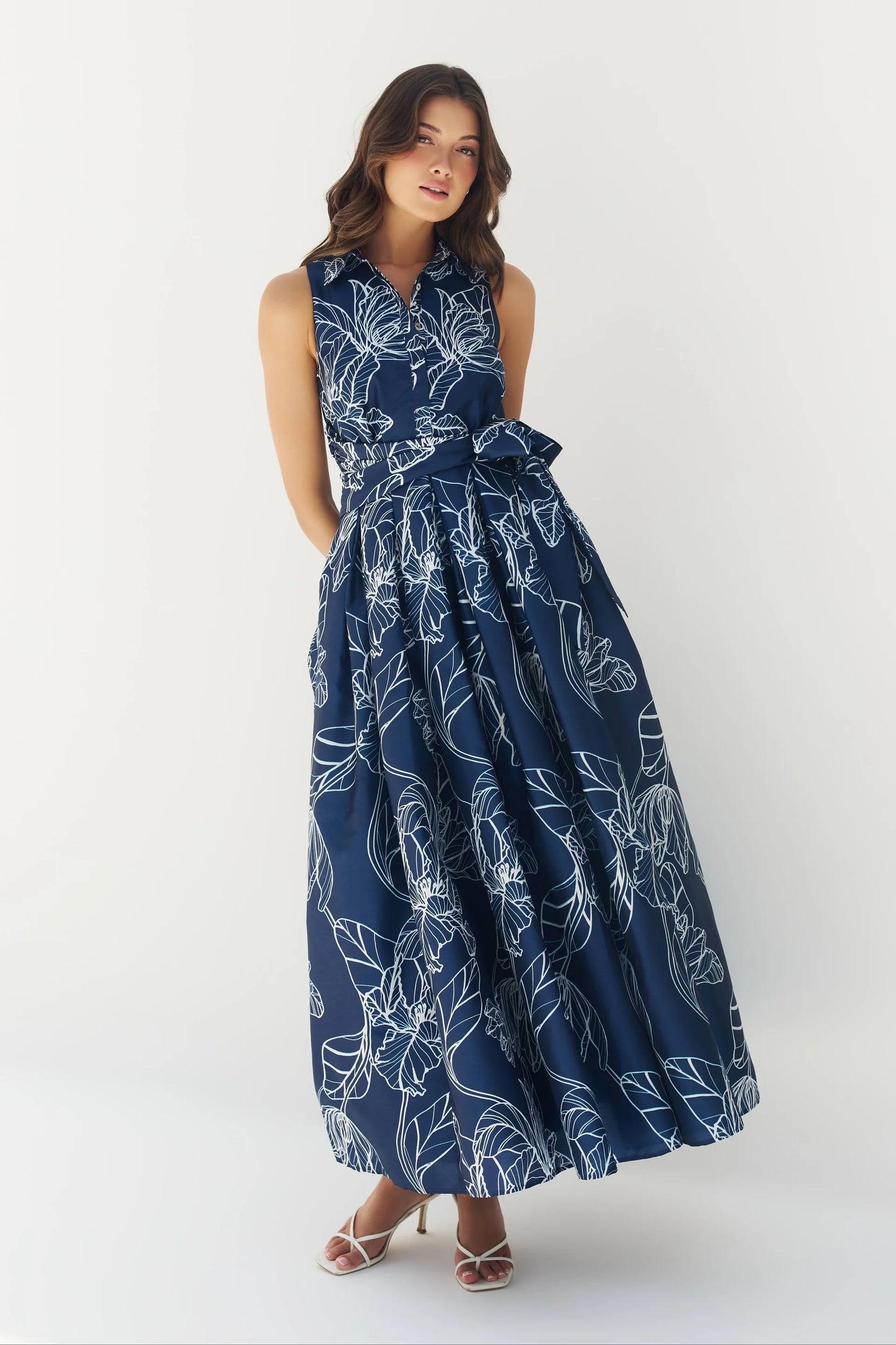 Hastings Dramatic Vining Dress