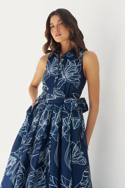 Hastings Dramatic Vining Dress