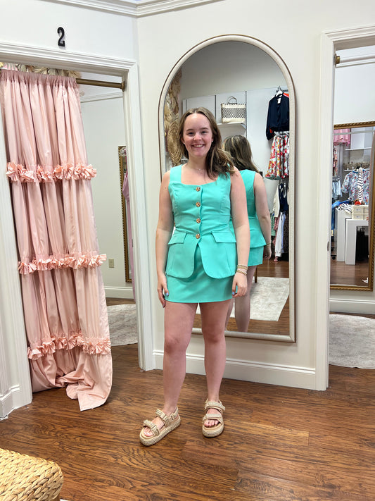 Raina Square Neck Romper Dress