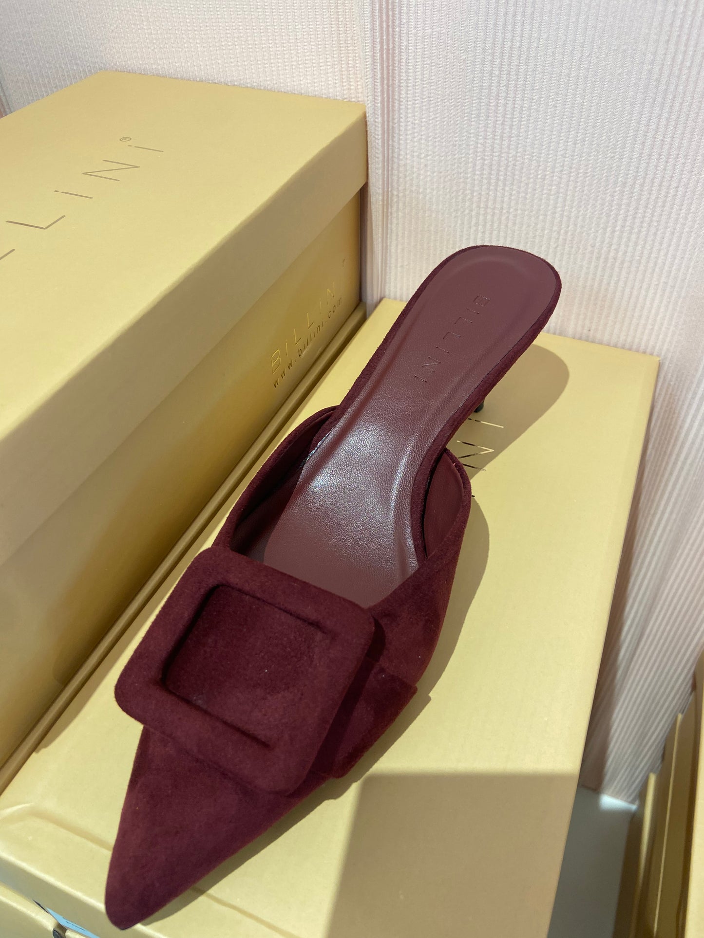 BILLINI Yorkie Dark Cherry Suede Pump