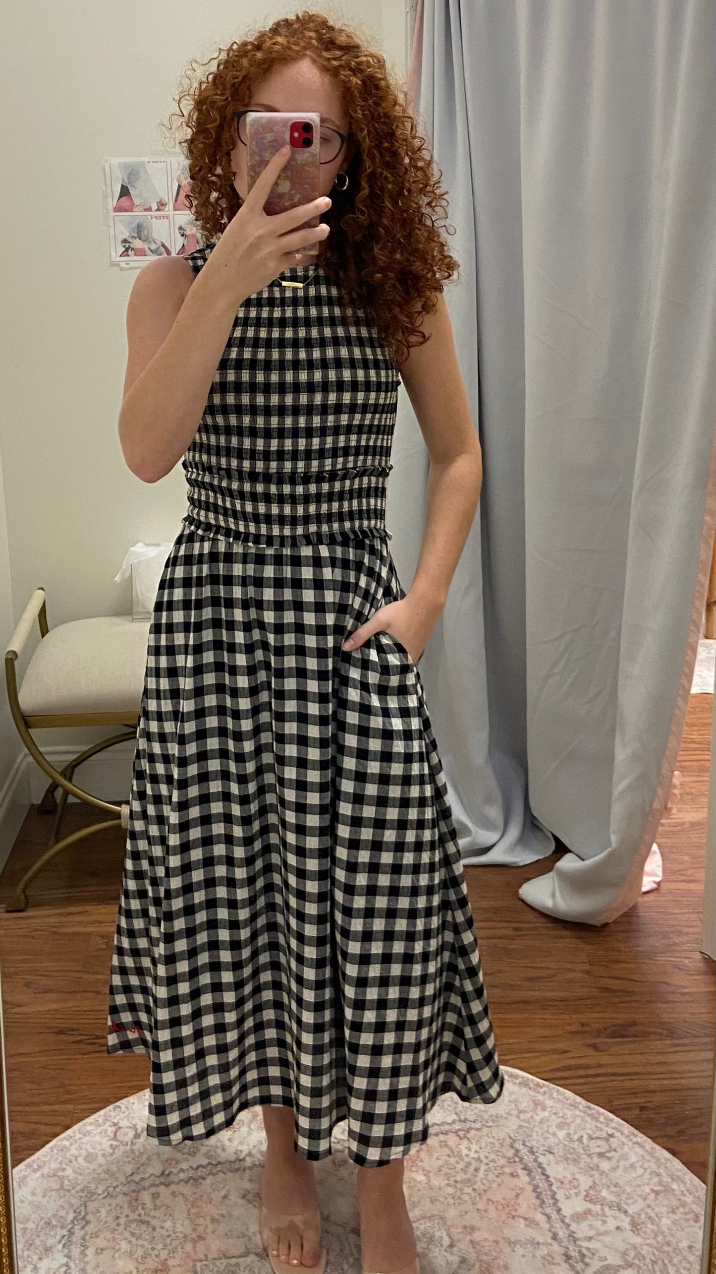 FRNCH Saquarema Noir Maxi Dress