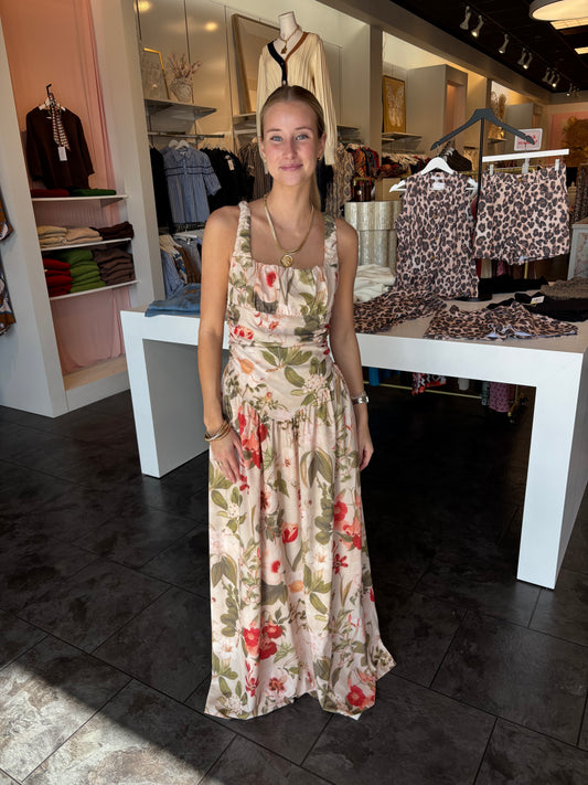 Cameron Ruched Bodice Maxi Dress