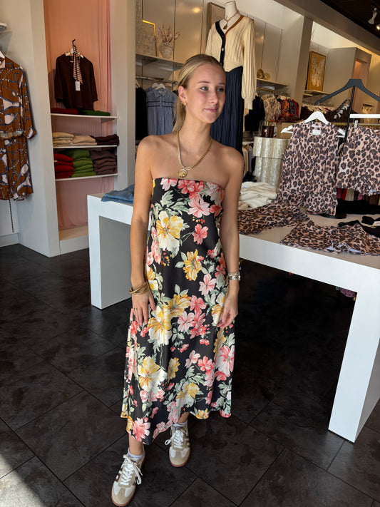 Aire Strapless Midi Dress