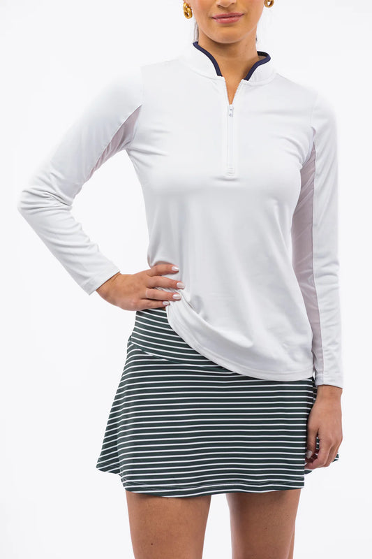 SMITH & QUINN Reese Rosemary Green Stripe Skort