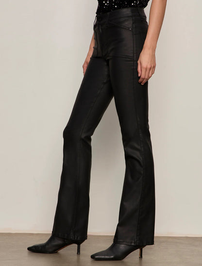 Black Slick Brook Bootcut Jean
